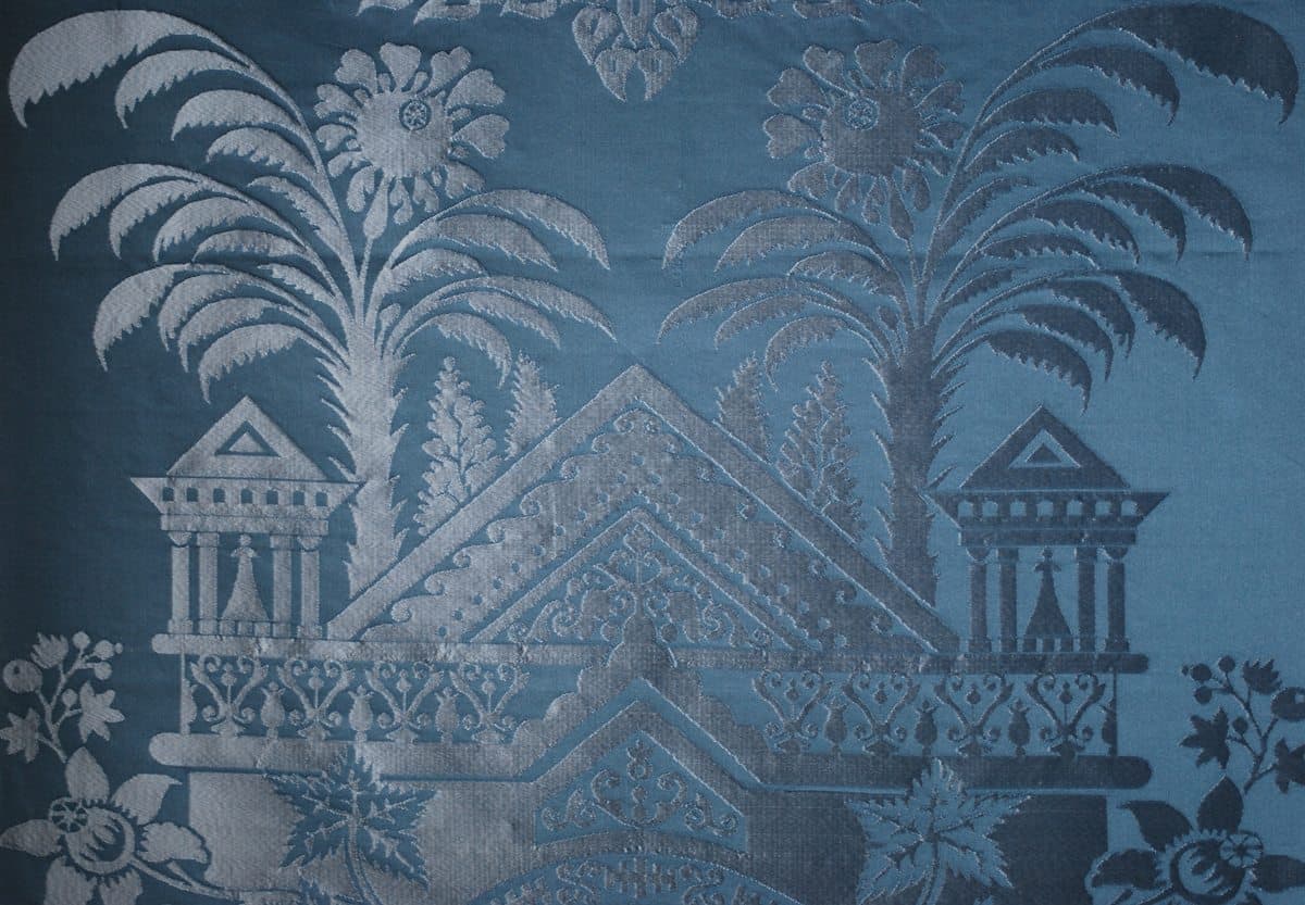 Leman Damask, Hatfield House, The Long Gallery Furniture Restoration Ref 2179