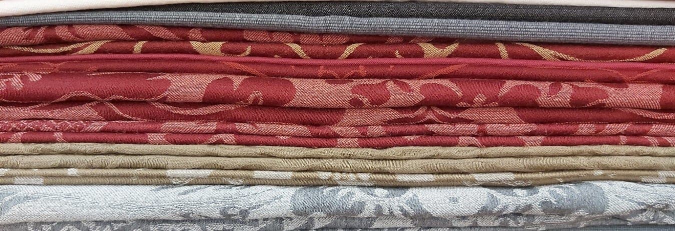 All Wool Damasks woven for Historic House restorations by Humphries Weaving, one of England’s leading custom jacquard weaving companies