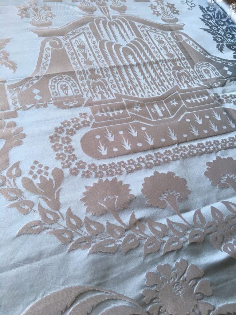 Detail within the Hatfield Damask