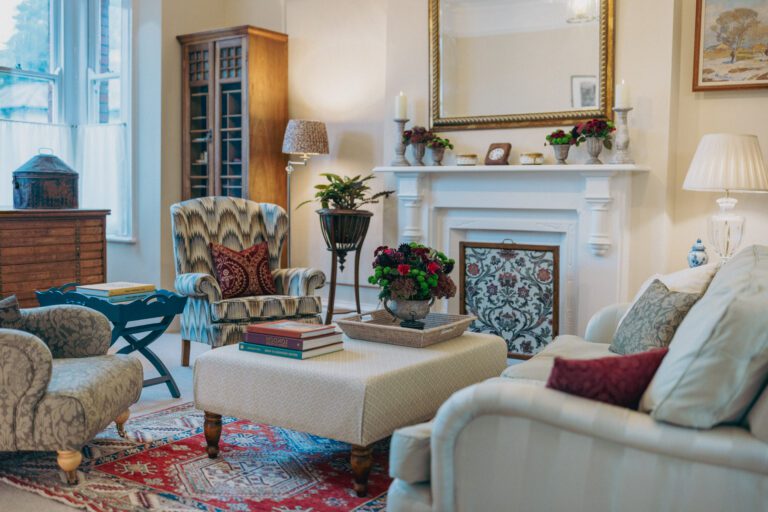 Humphries Weaving Showroom furniture woven in bespoke fabric