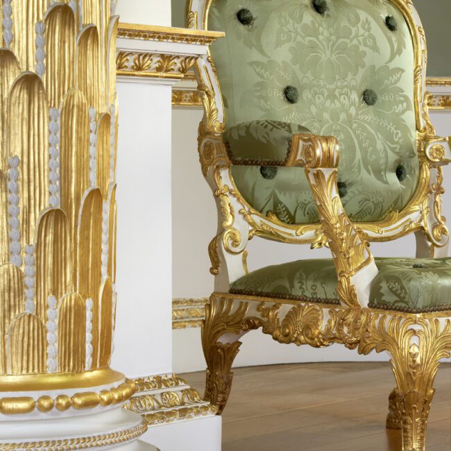 New Pavia Green Damask at Spencer House