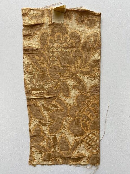Humphries Weaving Textile document gold brocatelle fabric