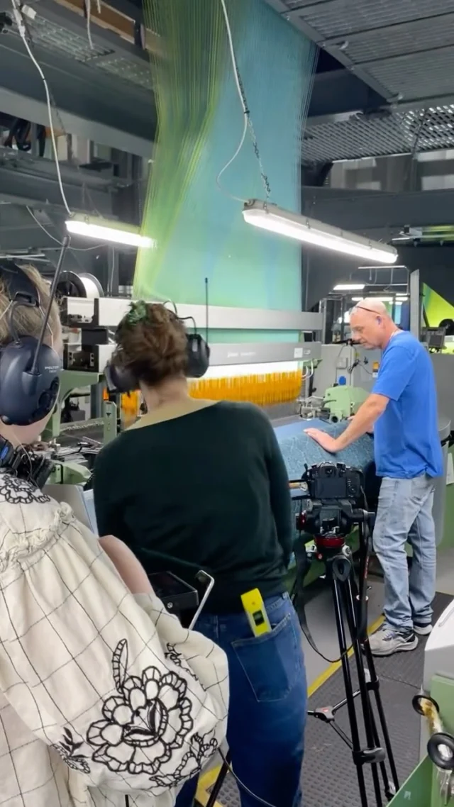 Earlier this year, Humphries Weaving, led by Charlotte Bainbridge, worked with the V&A Academy as part of their Made in London course, focusing specifically on Spitalfields and the history of silk weaving, both past and present.

This reel offers a glimpse of the wonderful day we had filming with V&A Academy. From exploring the history of Humphries Weaving with Richard Humphries and the manufacturing process, through to meeting our current team and director Natalie Mumford. They beautifully captured our craftsmanship and essence of Humphries Weaving, along with our national importance as one of the country’s last silk manufacturers.
Fabrics featured: Mercia Tissue from @highclere_castle , Regimental Stripe, and our Bodley Strie. @vamuseum #madeinlondon #HumphriesWeaving #theV&A #bespokefabric #silkweaving #historictextiles #historicinteriors #historicrecreation