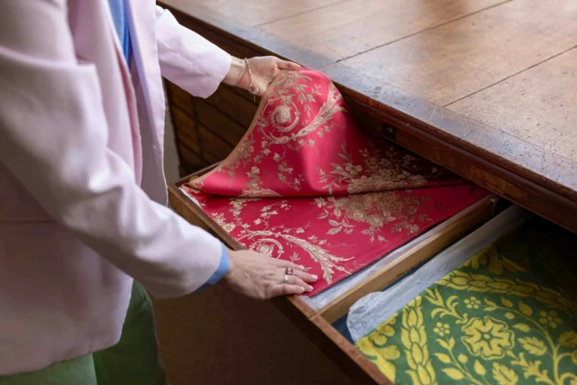Our historic textile archive is one of Humphries Weaving’s most treasured assets, a carefully curated collection built over five decades by our founder, Richard Humphries.

From early silk damasks to brocatelle's and intricate multi coloured tissues, many of these designs have been carefully recreated for new settings. Yet, there is still so much waiting to be discovered and brought back to life.

Whether for historic restoration or a new design with heritage at its heart, our archive offers a rich starting point. If you're beginning a project and would like to explore the possibilities, we’d love to hear from you.

#HumphriesWeaving #TextileArchive #HistoricTextiles #JacquardWeaving #BritishManufacturing #TextileDesign #BespokeFabric #WovenInEngland #CulturalHeritage #InteriorTextiles